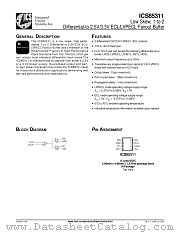 ICS85311 datasheet pdf Integrated Circuit Systems