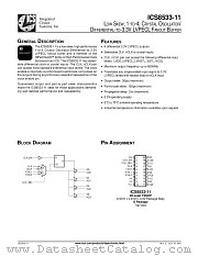 ICS8533AG-11T datasheet pdf Integrated Circuit Systems