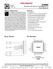 ICS8602 datasheet pdf Integrated Circuit Systems
