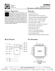 ICS8624BYLF datasheet pdf Integrated Circuit Systems