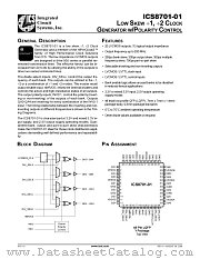 ICS8701-01YT datasheet pdf Integrated Circuit Systems