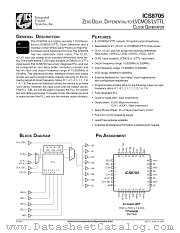 ICS8705BYT datasheet pdf Integrated Circuit Systems
