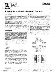 ICS90C65V datasheet pdf Integrated Circuit Systems