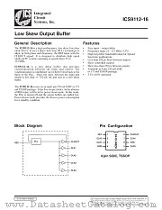 ICS9112-16 datasheet pdf Integrated Circuit Systems