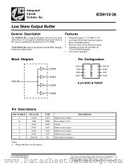 ICS9112YG-26-T datasheet pdf Integrated Circuit Systems