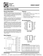 ICS9112M-07 datasheet pdf Integrated Circuit Systems