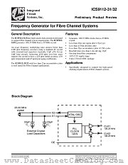ICS9112-31 datasheet pdf Integrated Circuit Systems
