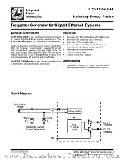 ICS9112M-44 datasheet pdf Integrated Circuit Systems
