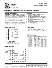 ICS9118-02 datasheet pdf Integrated Circuit Systems