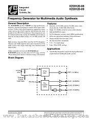 ICS9120M-08 datasheet pdf Integrated Circuit Systems