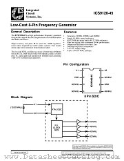 ICS9120M-45 datasheet pdf Integrated Circuit Systems