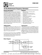 ICS9133X datasheet pdf Integrated Circuit Systems