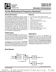 ICS9134-07M datasheet pdf Integrated Circuit Systems