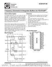 ICS9147F-06 datasheet pdf Integrated Circuit Systems