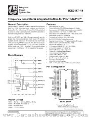 ICS9147-14 datasheet pdf Integrated Circuit Systems
