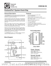 ICS9148-18 datasheet pdf Integrated Circuit Systems