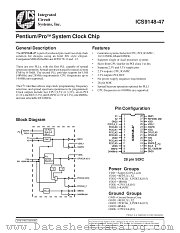 ICS9148-47 datasheet pdf Integrated Circuit Systems