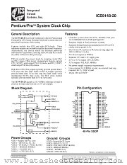 ICS9148-20 datasheet pdf Integrated Circuit Systems