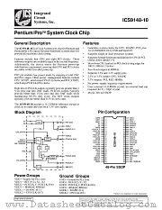 ICS9148-10 datasheet pdf Integrated Circuit Systems