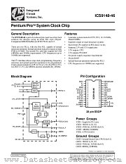 ICS9148YF-46 datasheet pdf Integrated Circuit Systems
