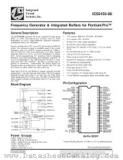 ICS9150F-08 datasheet pdf Integrated Circuit Systems