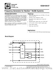 ICS9159M-07 datasheet pdf Integrated Circuit Systems