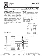 ICS9160M-03 datasheet pdf Integrated Circuit Systems