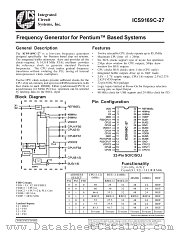 ICS9169C-27 datasheet pdf Integrated Circuit Systems