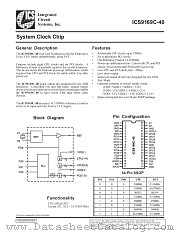 ICS9169CF-40 datasheet pdf Integrated Circuit Systems