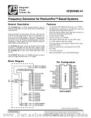 ICS9169CF-41 datasheet pdf Integrated Circuit Systems