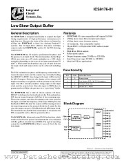 ICS9176-01 datasheet pdf Integrated Circuit Systems