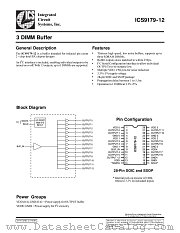 ICS9179M-12 datasheet pdf Integrated Circuit Systems