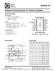 ICS9248YF-157-T datasheet pdf Integrated Circuit Systems
