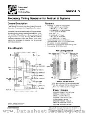 ICS9248YF-73-T datasheet pdf Integrated Circuit Systems