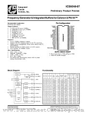 ICS9248-87 datasheet pdf Integrated Circuit Systems