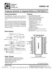 ICS9248YF-103 datasheet pdf Integrated Circuit Systems