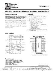 ICS9248YF-127-T datasheet pdf Integrated Circuit Systems