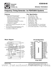 ICS9248YF-66 datasheet pdf Integrated Circuit Systems