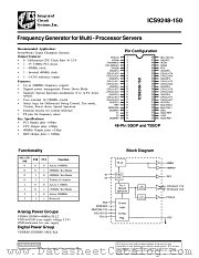ICS9248YG-150-T datasheet pdf Integrated Circuit Systems