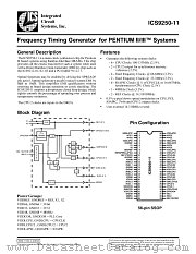 ICS9250YF-11-T datasheet pdf Integrated Circuit Systems