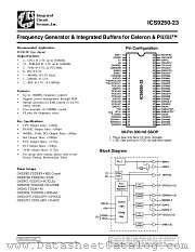 ICS9250-23 datasheet pdf Integrated Circuit Systems