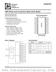 ICS93705YF-T datasheet pdf Integrated Circuit Systems