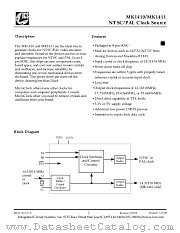MK1410 datasheet pdf Integrated Circuit Systems