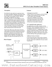 MK1422 datasheet pdf Integrated Circuit Systems