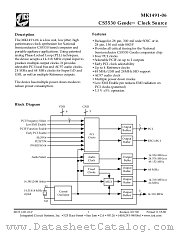 MK1491-06 datasheet pdf Integrated Circuit Systems