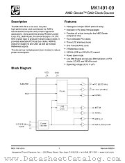 MK1491-09F datasheet pdf Integrated Circuit Systems
