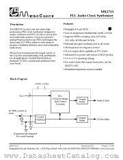 MK2703S datasheet pdf Integrated Circuit Systems