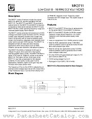 MK3711DTR datasheet pdf Integrated Circuit Systems