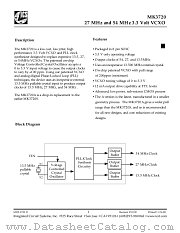 MK3720A datasheet pdf Integrated Circuit Systems