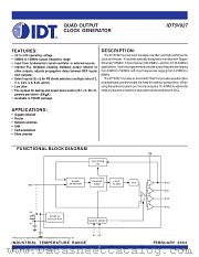 IDT5V927 datasheet pdf IDT